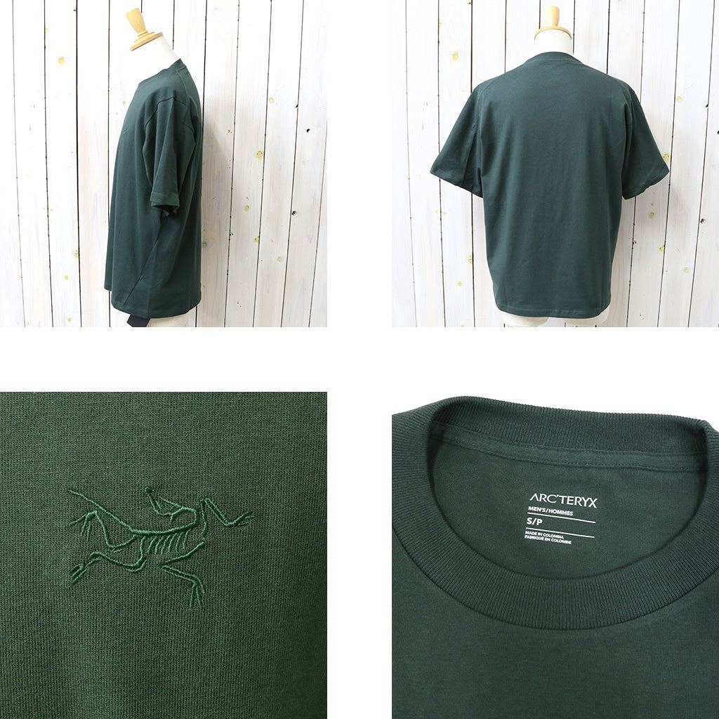 ARC'TERYX : Kragg Cotton Emblem Crew SS (Dark Jade)