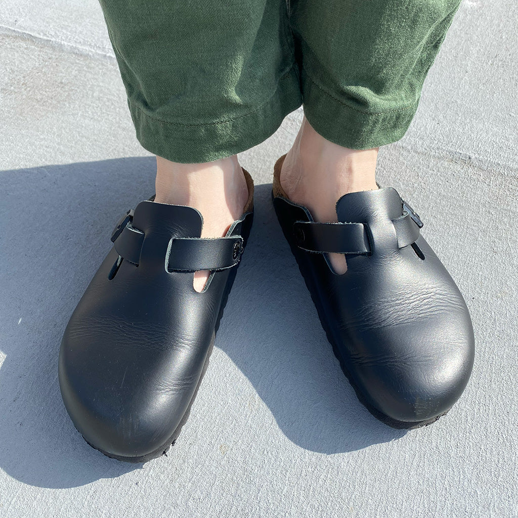 BIRKENSTOCK : BOSTON-regular (Black) (60191)