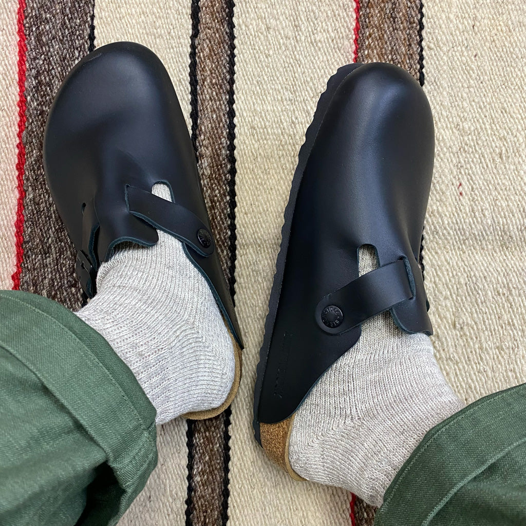 BIRKENSTOCK : BOSTON-regular (Black) (60191)