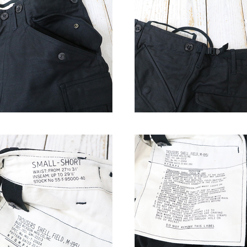 BUZZ RICKSON’S WILLOAM GIBSON COLLECTION : TROUSERS,SHELL,FIELD,M-1951 BLACK