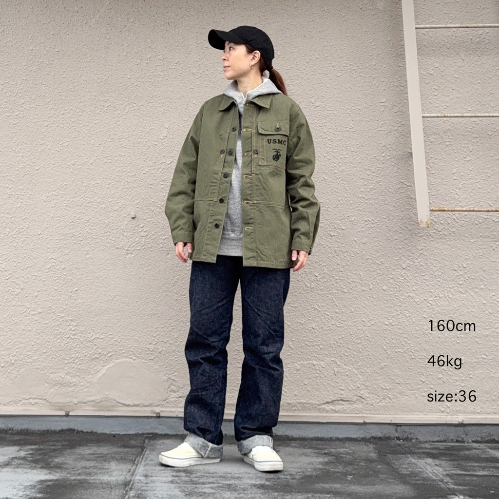 BUZZ RICKSON'S : U.S.MARINE CORPS M-1944 HERRINGBONE UTILITY