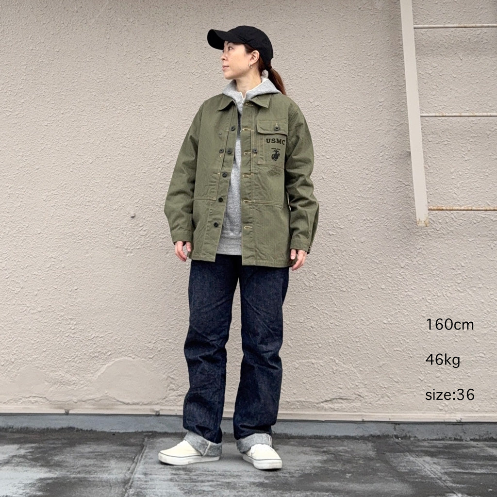 BUZZ RICKSON’S『U.S.MARINE CORPS M-1944 HERRINGBONE UTILITY JACKET』