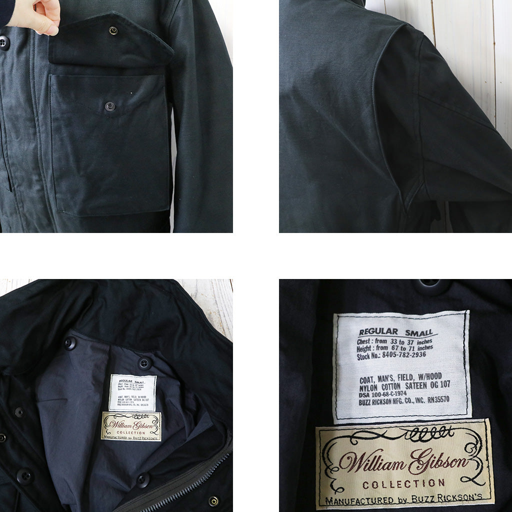 BUZZ RICKSON’S WILLOAM GIBSON COLLECTION : BLACK COAT,MAN’S FIELD,M-65