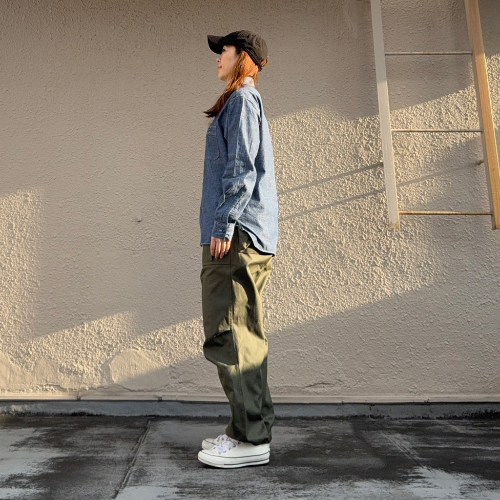 BUZZ RICKSON’S : BLUE CHAMBRAY WORK SHIRT (BLUE)