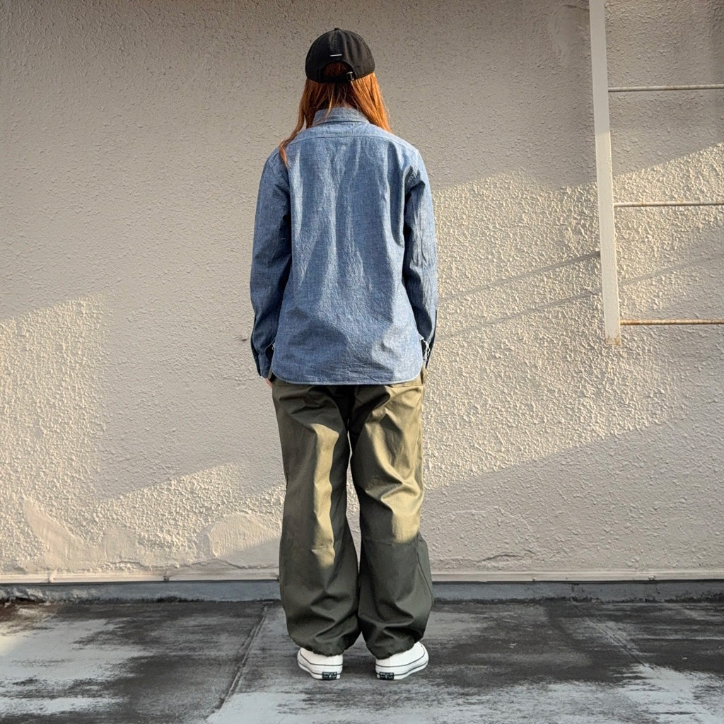 BUZZ RICKSON’S : BLUE CHAMBRAY WORK SHIRT (BLUE)