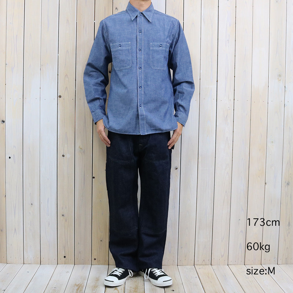 BUZZ RICKSON’S : BLUE CHAMBRAY WORK SHIRT (BLUE)