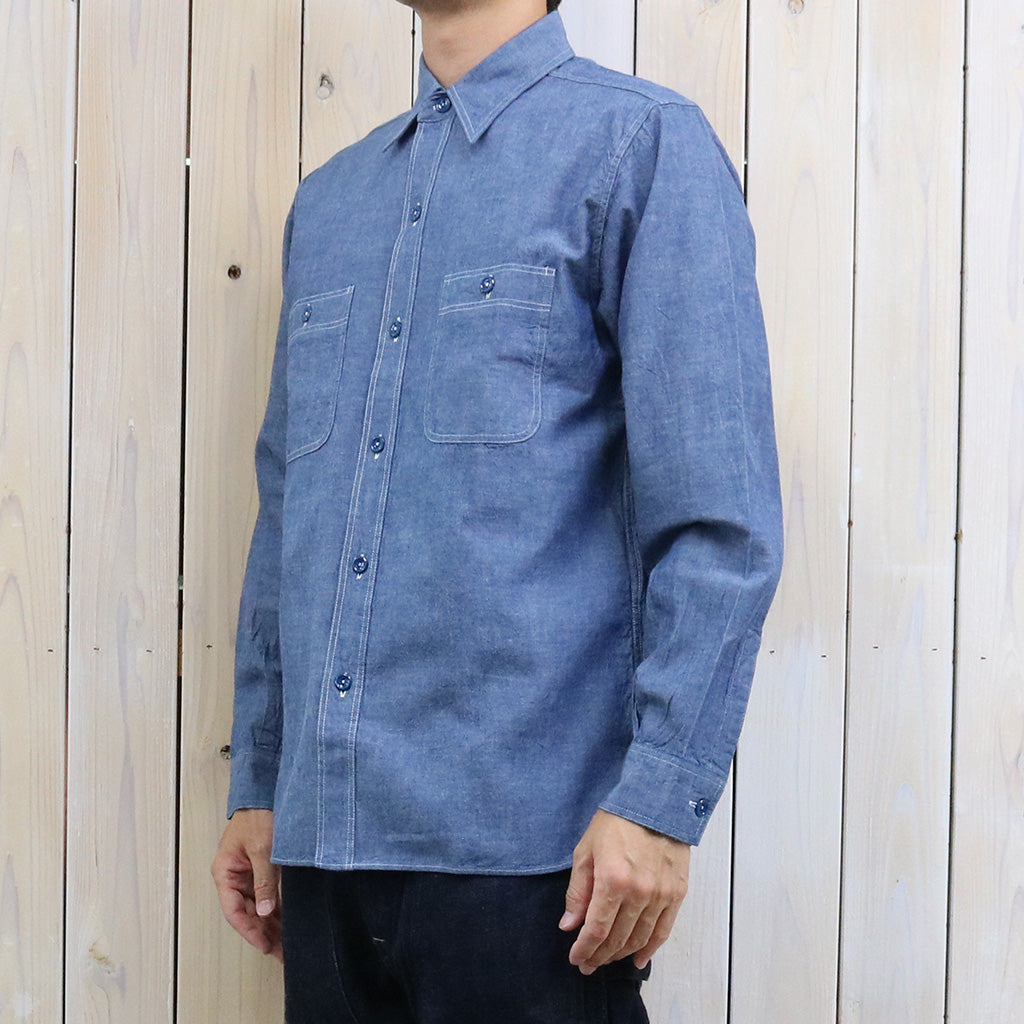 BUZZ RICKSON’S : BLUE CHAMBRAY WORK SHIRT (BLUE)