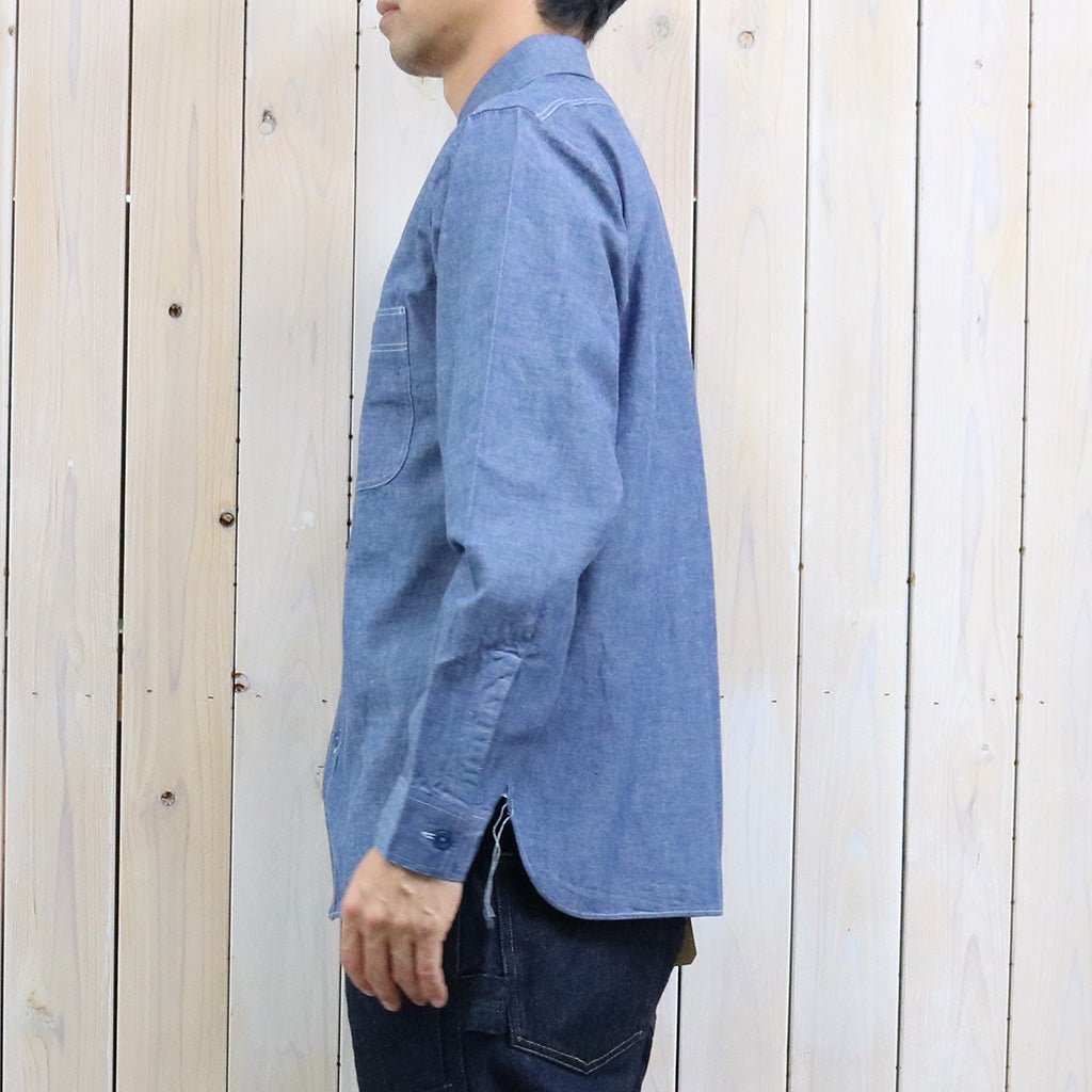 BUZZ RICKSON’S : BLUE CHAMBRAY WORK SHIRT (BLUE)