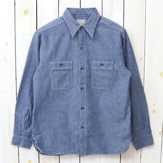 BUZZ RICKSON’S : BLUE CHAMBRAY WORK SHIRT (BLUE)