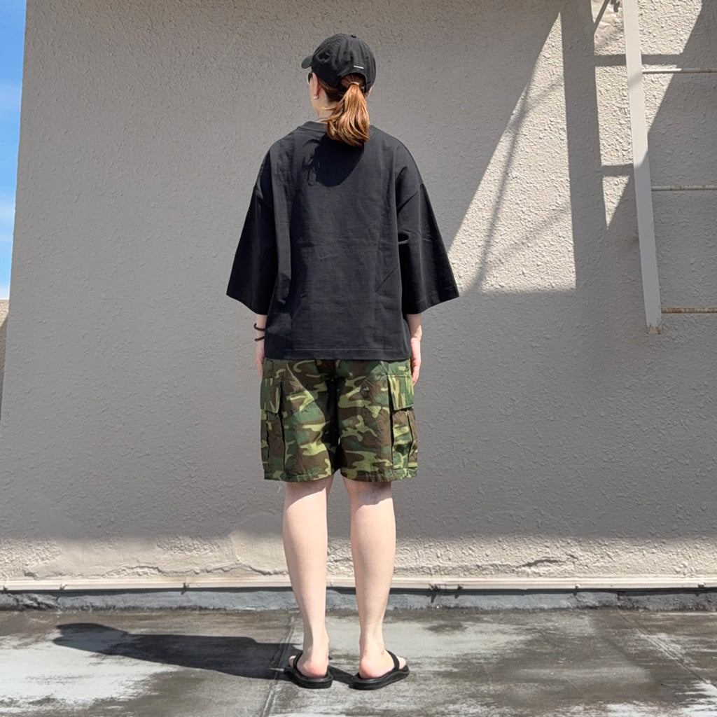 BUZZ RICKSON’S : TROUSERS,MEN’S,CAMOUFLAGE COTTON,WIND RESISTANT POPLIN,CLASS 2 SHORTS