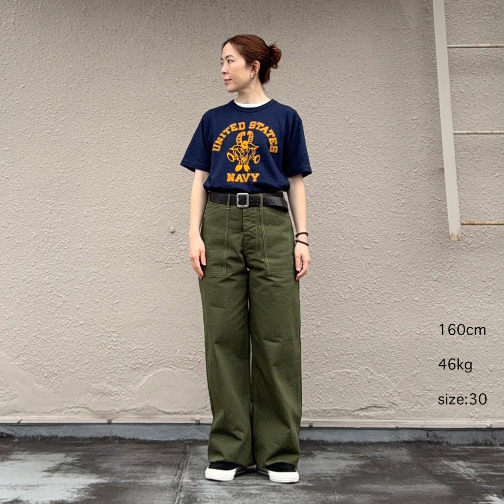 BUZZ RICKSON’S : U.S.MARINE CORPS M-1941 HERRINGBONE PANTS SHORT LENGTH
