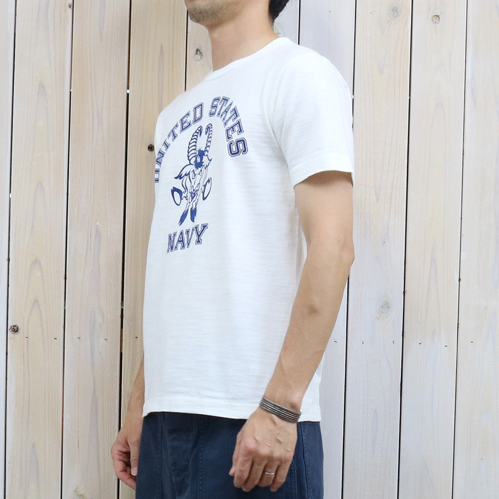 BUZZ RICKSON’S : SLUB YARN T-SHIRT UNITED STATES NAVY