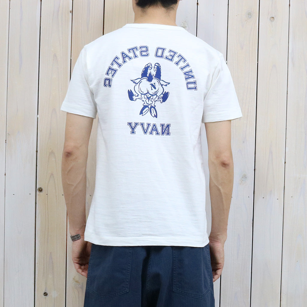 BUZZ RICKSON’S : SLUB YARN T-SHIRT UNITED STATES NAVY