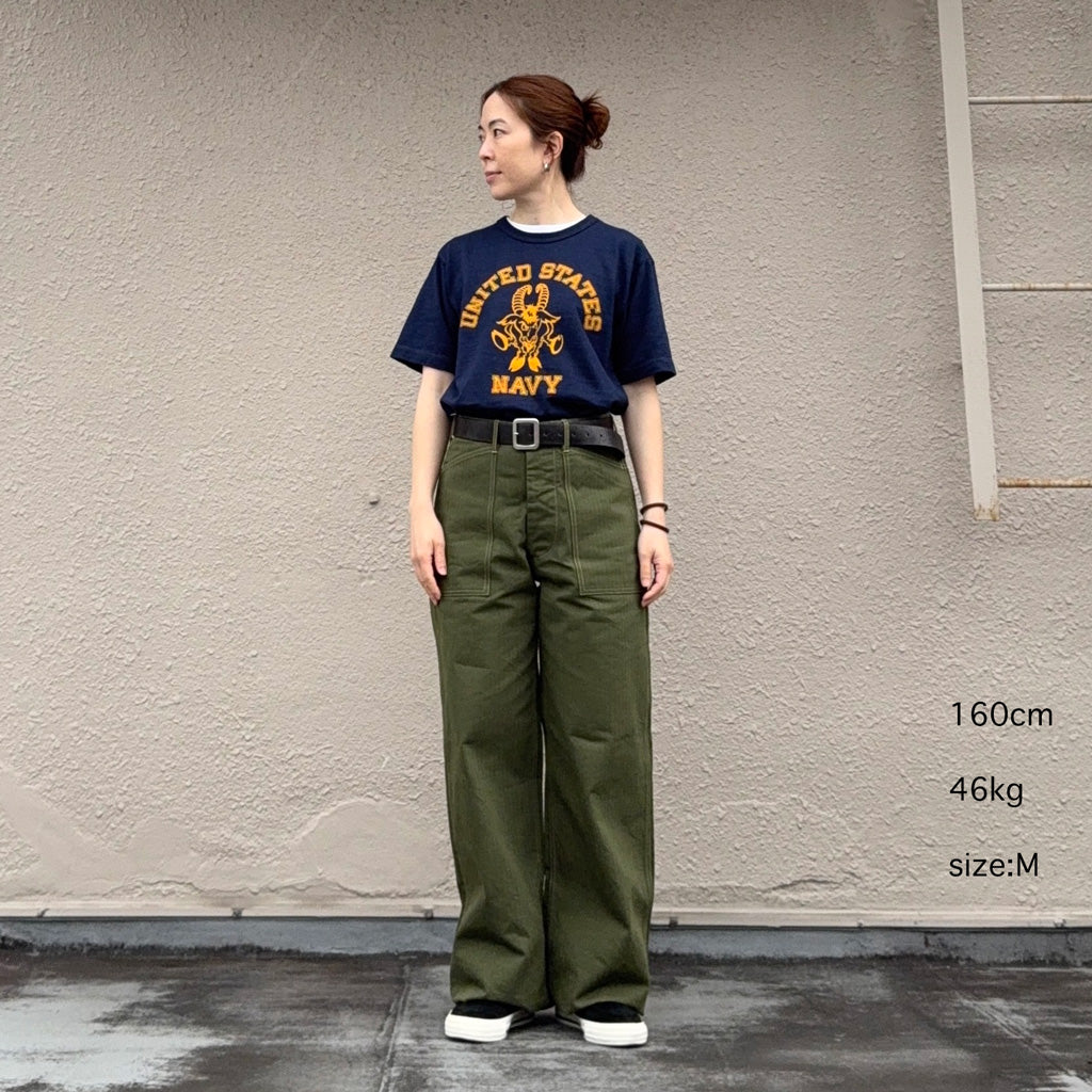 BUZZ RICKSON’S : SLUB YARN T-SHIRT UNITED STATES NAVY