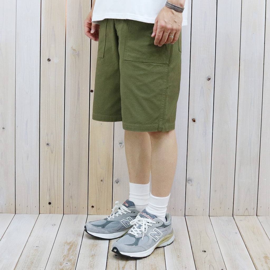 BUZZ RICKSON’S : TROUSERS MEN'S COTTON SATEEN OLIVE GREEN QM SHADE 107,TYPE I,CLASS SHORTS