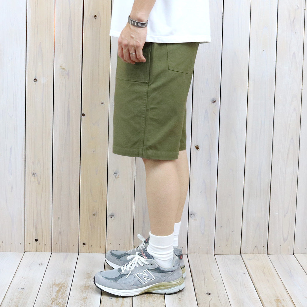 BUZZ RICKSON’S : TROUSERS MEN'S COTTON SATEEN OLIVE GREEN QM SHADE 107,TYPE I,CLASS SHORTS