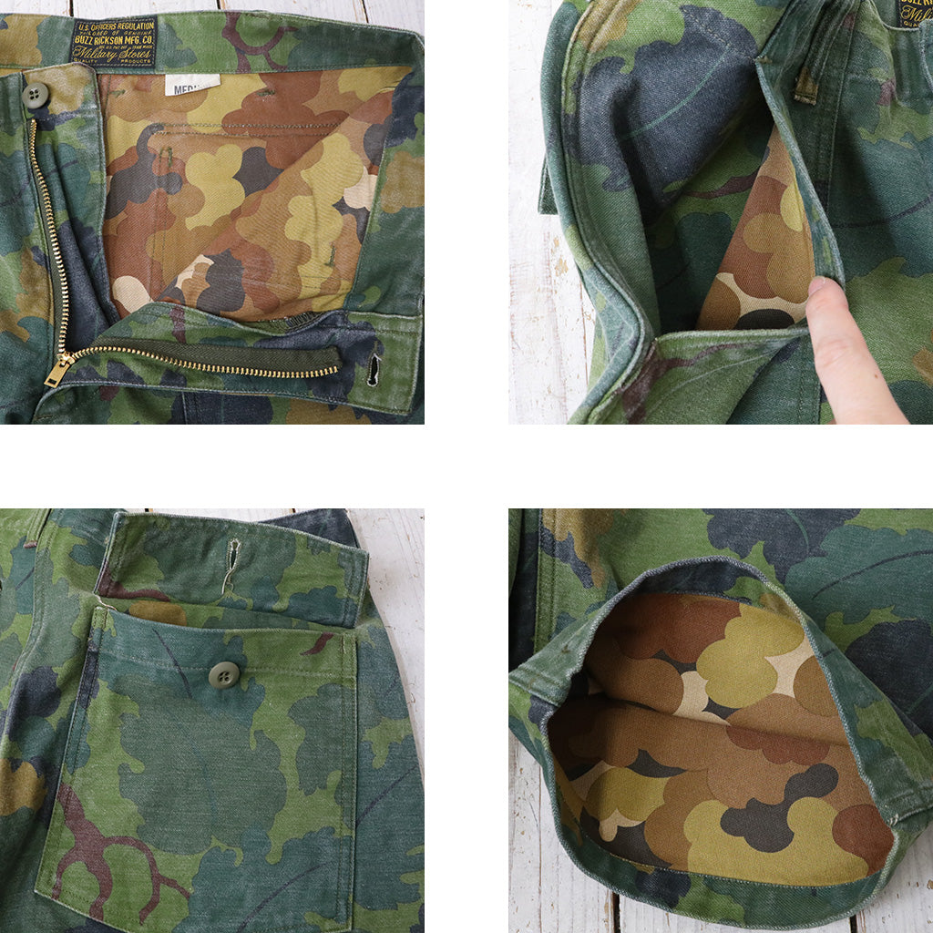 BUZZ RICKSON’S : MITCHELL PATTERN CAMOUFLAGE TROUSERS CIVILIAN MODEL