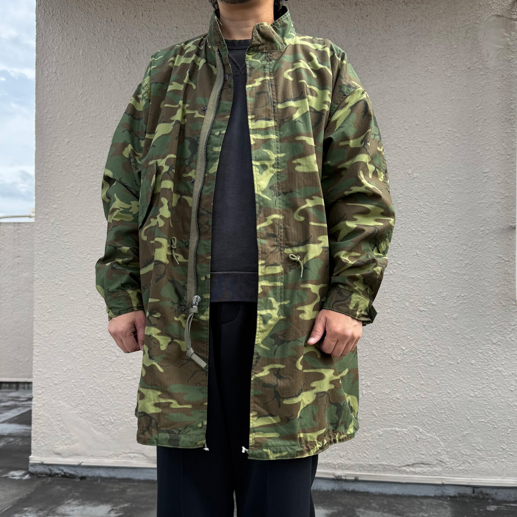 BUZZ RICKSON’S : HOOD,EXTREME COLD WEATHER M-65 ERDL CAMOUFLAGE WATER REPELLENT CIVILIAN MODEL