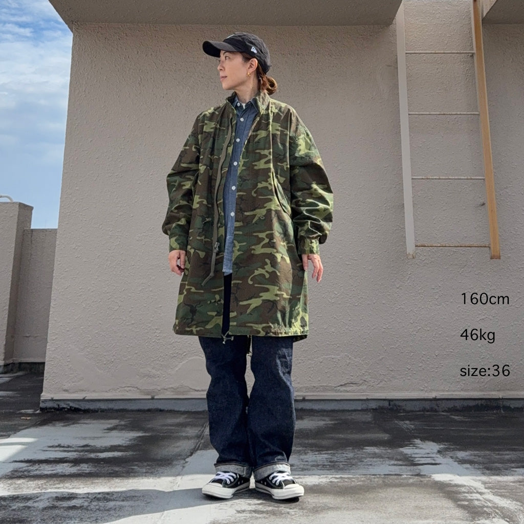 BUZZ RICKSON’S : HOOD,EXTREME COLD WEATHER M-65 ERDL CAMOUFLAGE WATER REPELLENT CIVILIAN MODEL