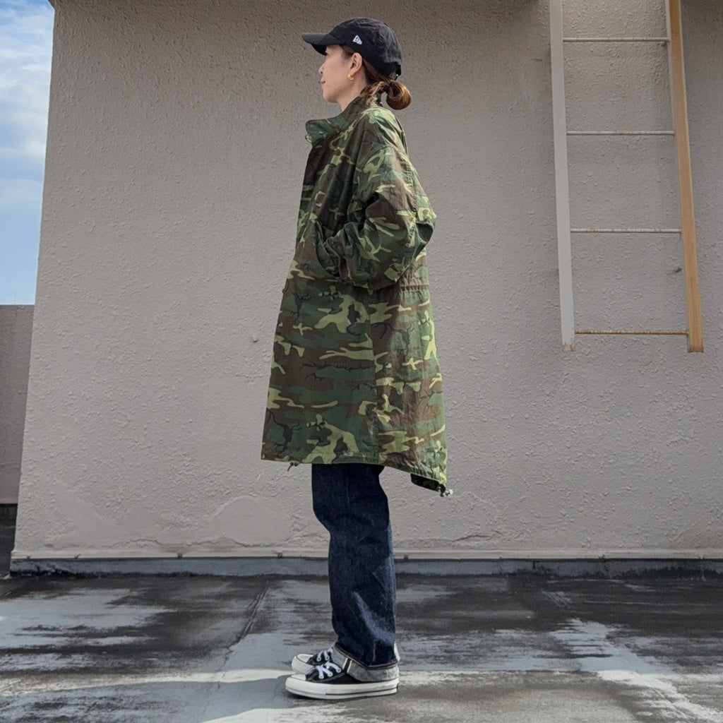 BUZZ RICKSON’S : HOOD,EXTREME COLD WEATHER M-65 ERDL CAMOUFLAGE WATER REPELLENT CIVILIAN MODEL