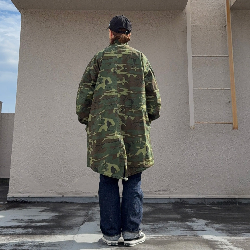 BUZZ RICKSON’S : HOOD,EXTREME COLD WEATHER M-65 ERDL CAMOUFLAGE WATER REPELLENT CIVILIAN MODEL