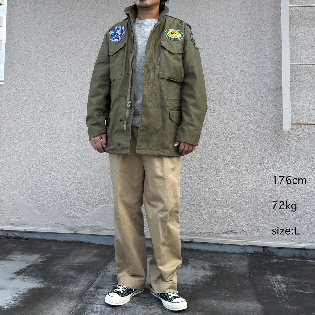 BUZZ RICKSON’S : COAT,MAN’S FIELD M-65 “BUZZ RICKSON MFG.CO.,INC.” 13th BOMB.SQ.”Grim Reapers”