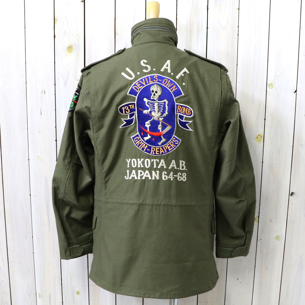 BUZZ RICKSON’S : COAT,MAN’S FIELD M-65 “BUZZ RICKSON MFG.CO.,INC.” 13th BOMB.SQ.”Grim Reapers”