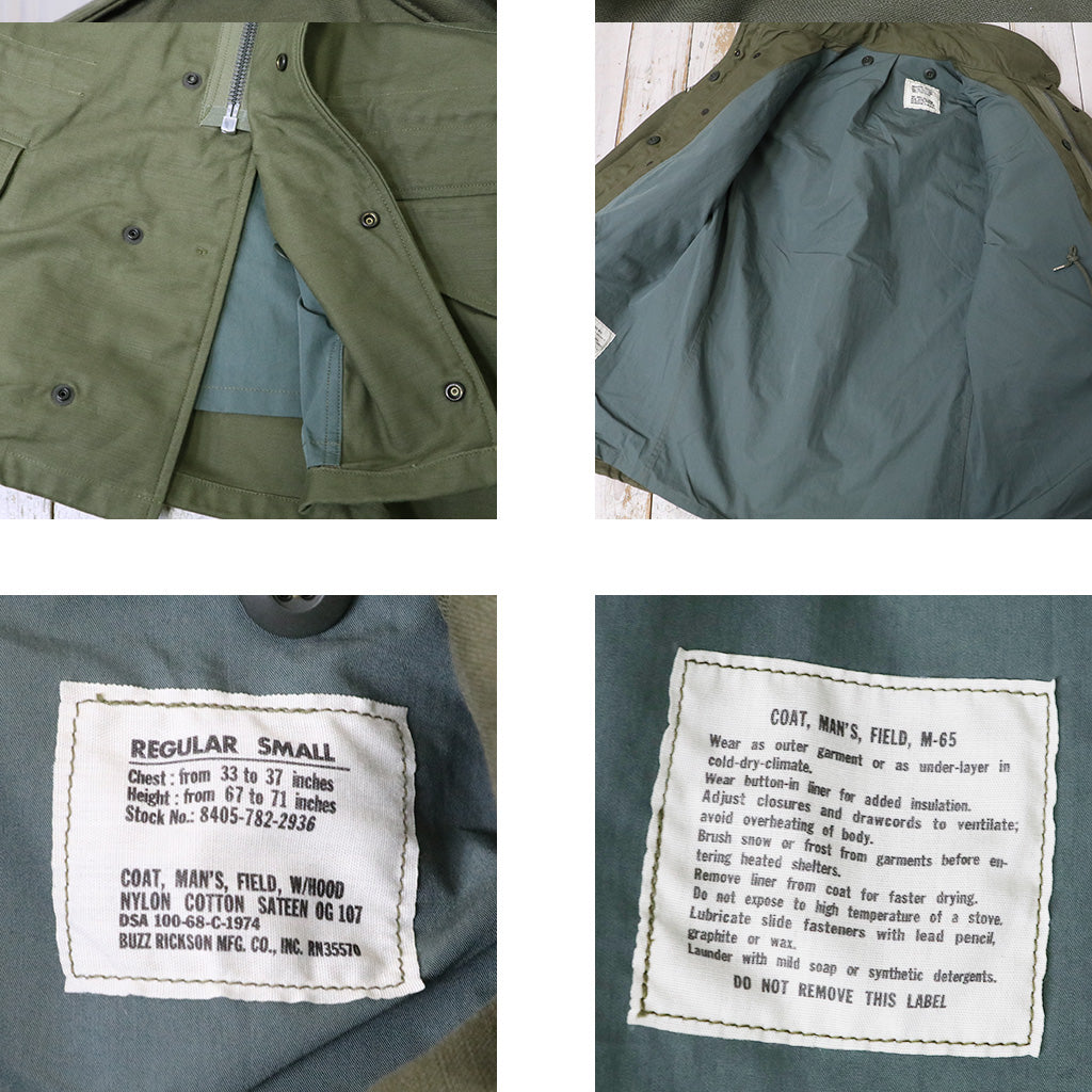 BUZZ RICKSON’S : COAT,MAN’S FIELD M-65 “BUZZ RICKSON MFG.CO.,INC.” 13th BOMB.SQ.”Grim Reapers”