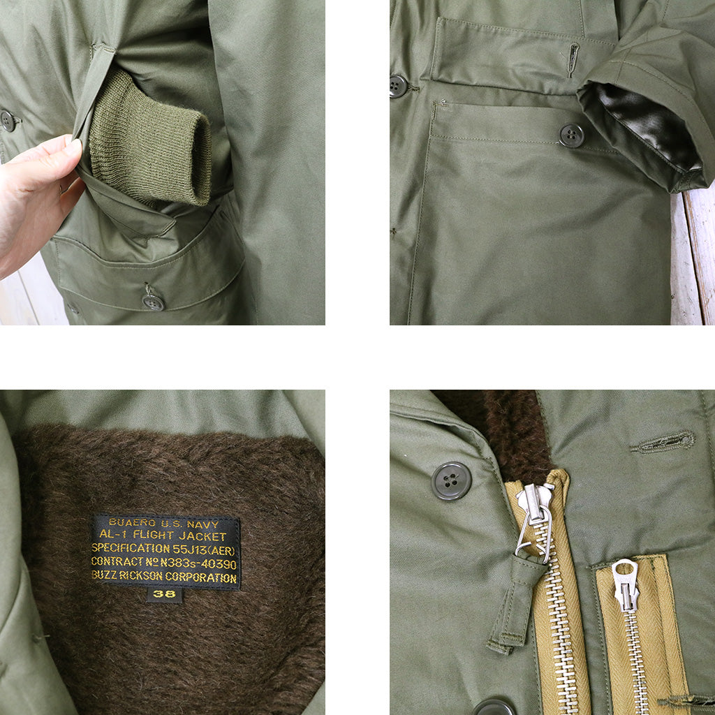 BUZZ RICKSON’S : U.S.NAVY FLIGHT JACKET AL-1 BUZZ RICKSON CORPORATION