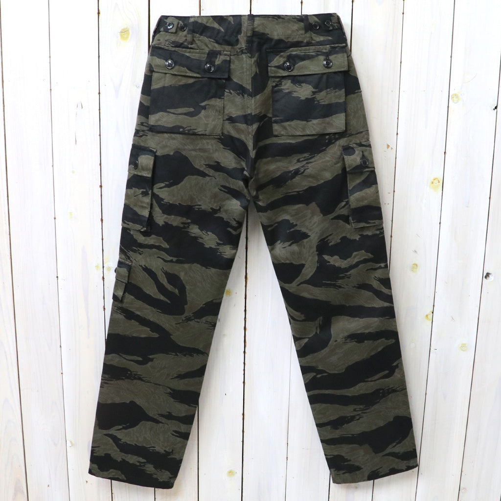BUZZ RICKSON’S WILLOAM GIBSON COLLECTION : BLACK TIGER PATTERN TROUSERS OVER DYE