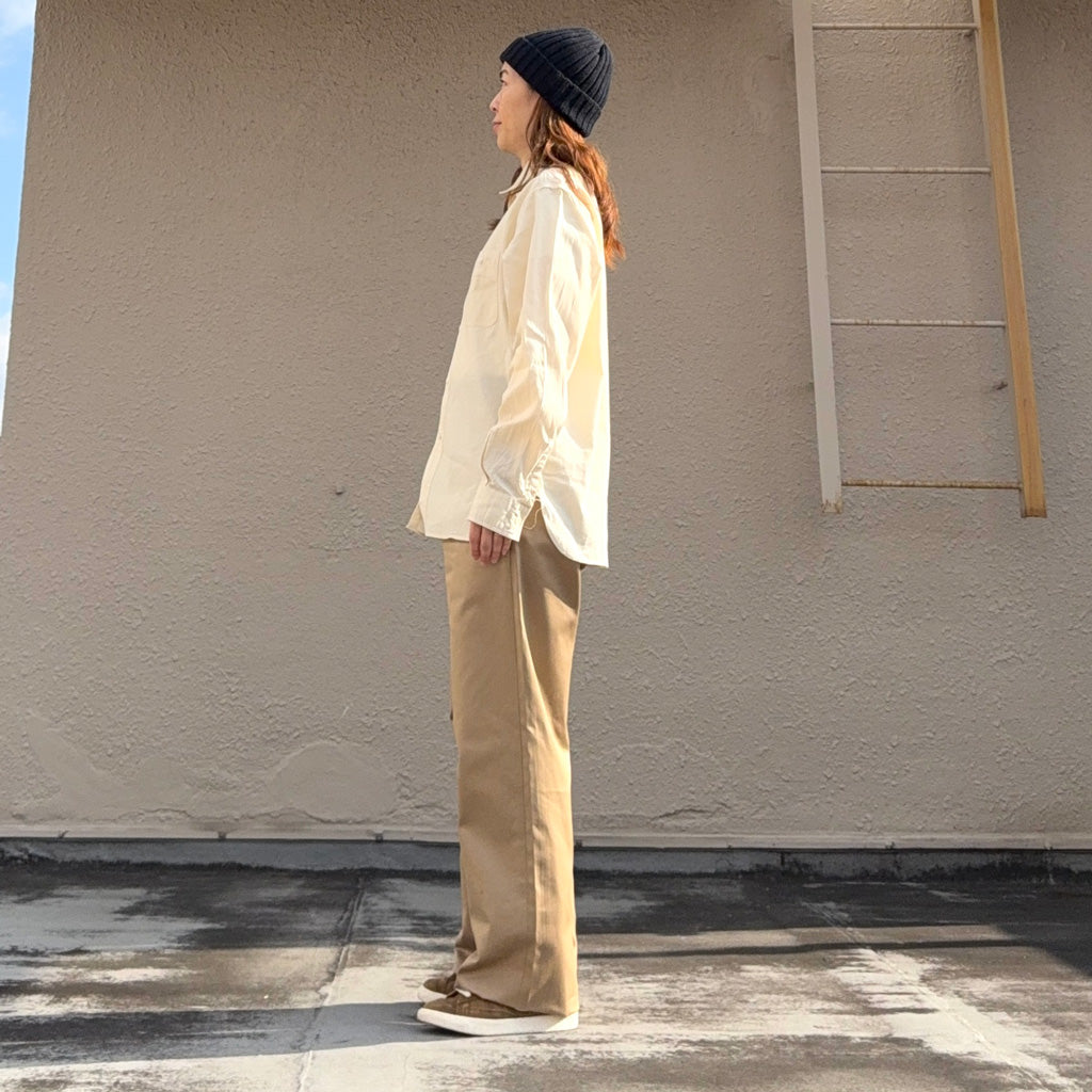 BUZZ RICKSON’S : WHITE CHAMBRAY WORK SHIRT (OFF WHITE)