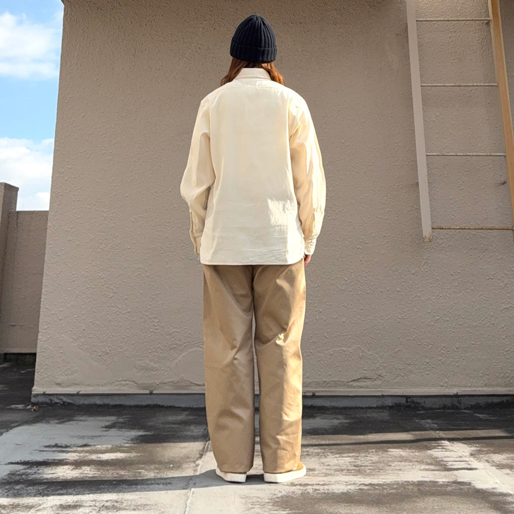 BUZZ RICKSON’S : WHITE CHAMBRAY WORK SHIRT (OFF WHITE)