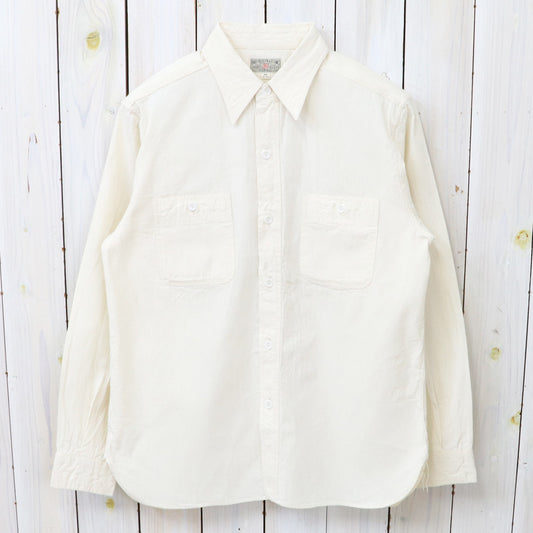 BUZZ RICKSON’S : WHITE CHAMBRAY WORK SHIRT (OFF WHITE)