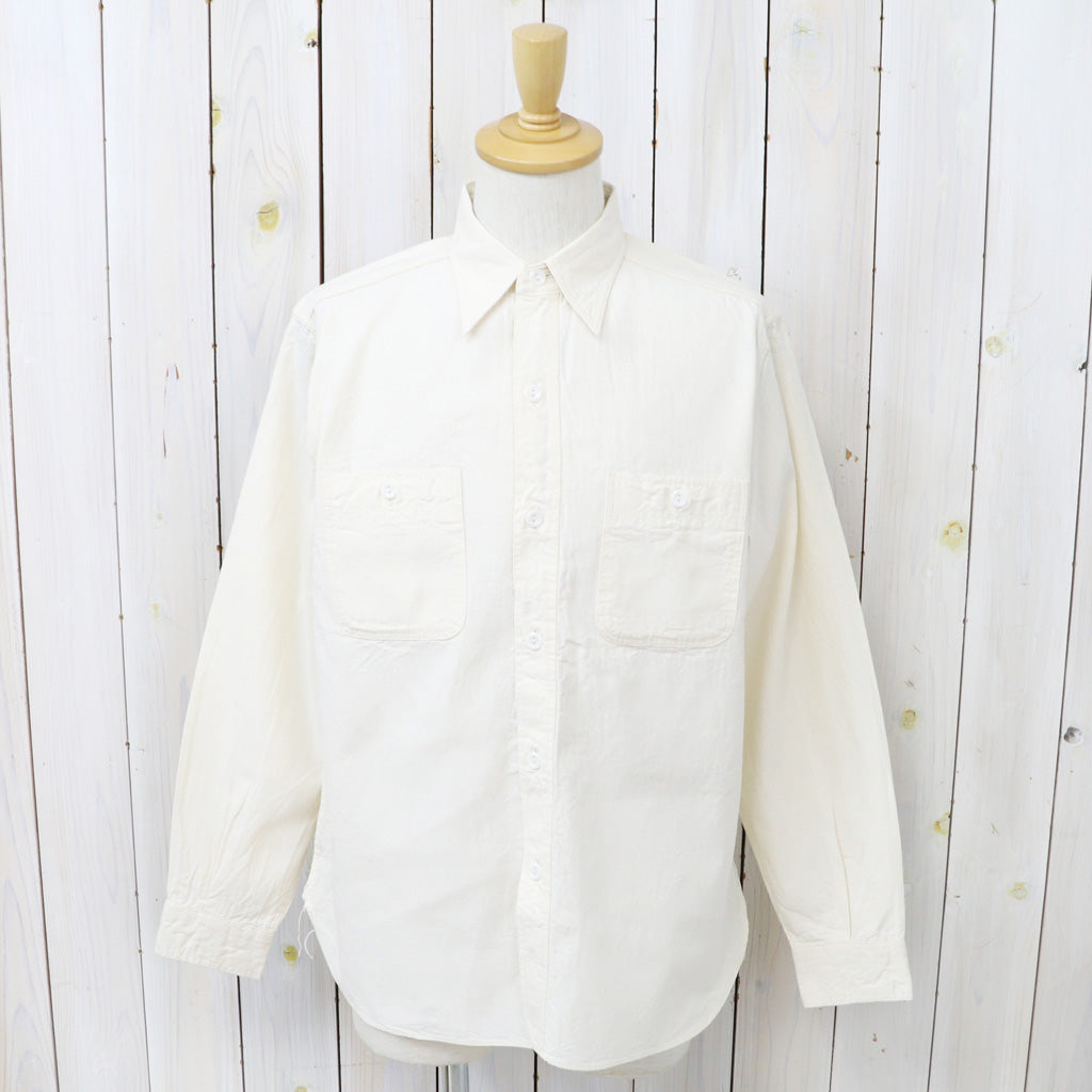 BUZZ RICKSON’S : WHITE CHAMBRAY WORK SHIRT (OFF WHITE)