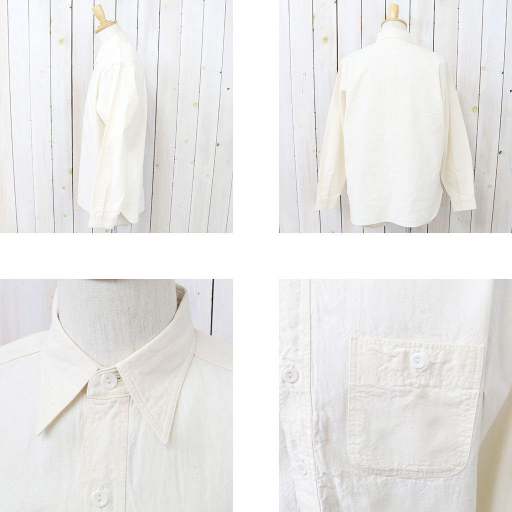 BUZZ RICKSON’S : WHITE CHAMBRAY WORK SHIRT (OFF WHITE)