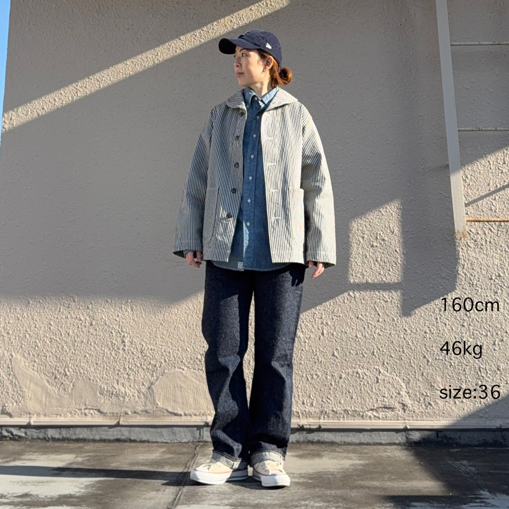 BUZZ RICKSON’S : U.S.NAVY WWII UTILITY HICKORY JACKET
