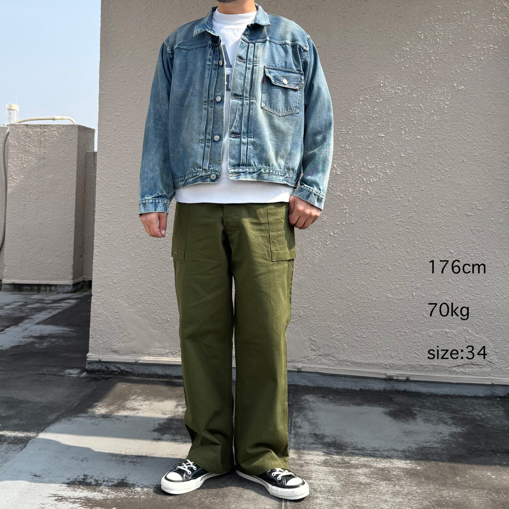 BUZZ RICKSON’S : TROUSERS HERRINGBONE TWILL SPECIAL