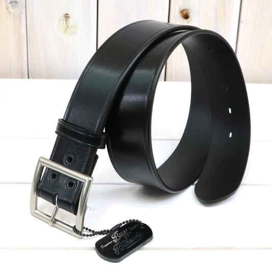 BUZZ RICKSON’S : BELT,LEATHER,ENLISTED,MAN’S (BLACK)