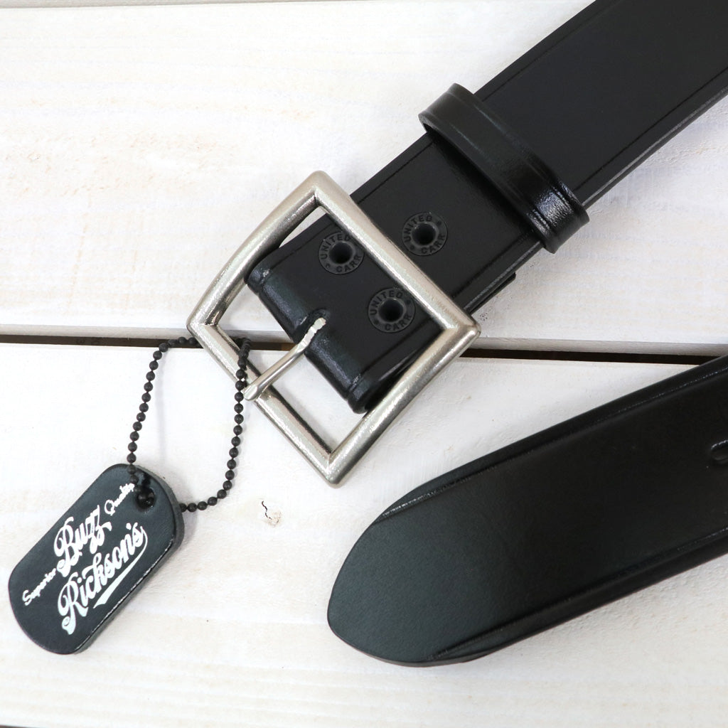 BUZZ RICKSON’S : BELT,LEATHER,ENLISTED,MAN’S (BLACK)