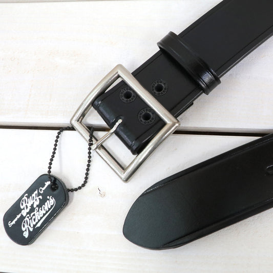 BUZZ RICKSON’S : BELT,LEATHER,ENLISTED,MAN’S (BLACK)