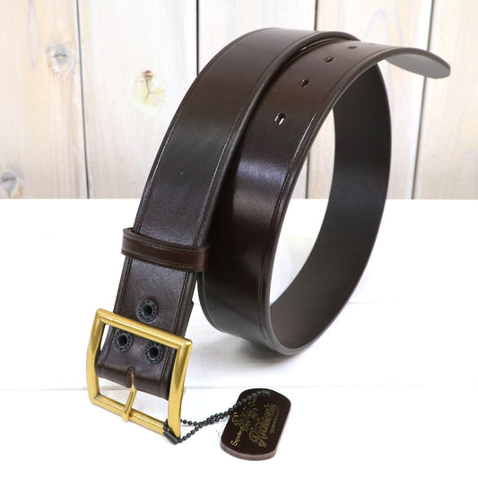 BUZZ RICKSON’S : BELT,LEATHER,ENLISTED,MAN’S (BROWN)