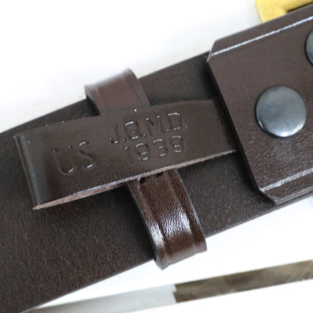BUZZ RICKSON’S : BELT,LEATHER,ENLISTED,MAN’S (BROWN)