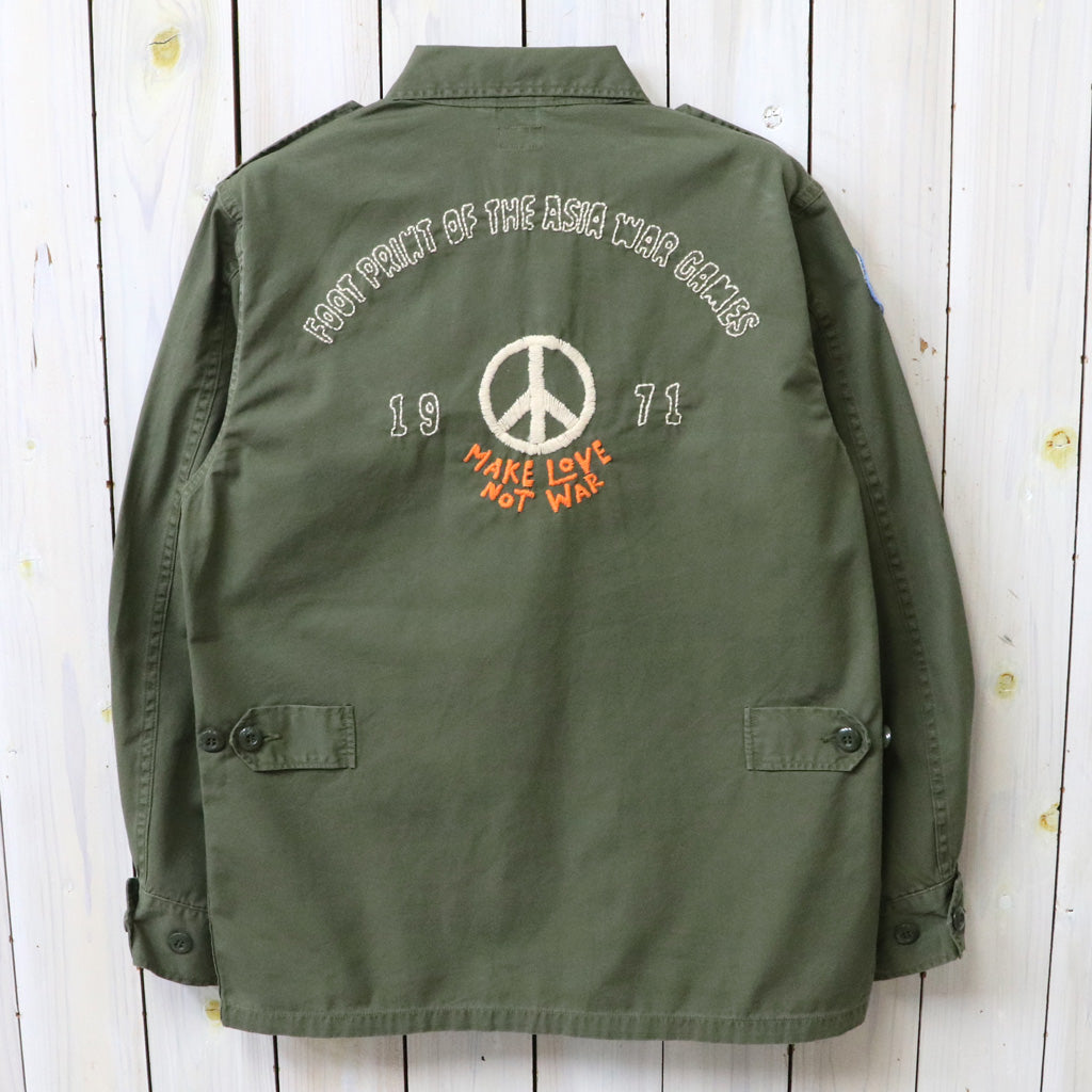 BUZZ RICKSON’S : COAT,MANS COMBAT TROPICAL HAND EMBROIDERY
