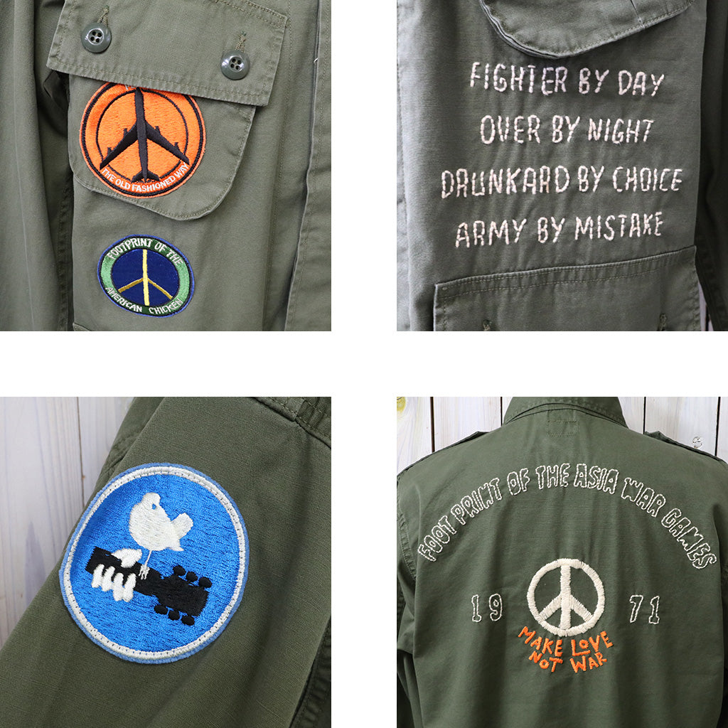BUZZ RICKSON’S : COAT,MANS COMBAT TROPICAL HAND EMBROIDERY
