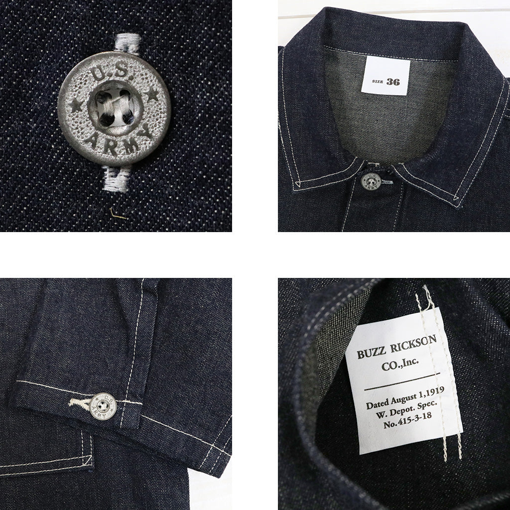 BUZZ RICKSON’S : U.S.ARMY DENIM PULLOVER JACKET
