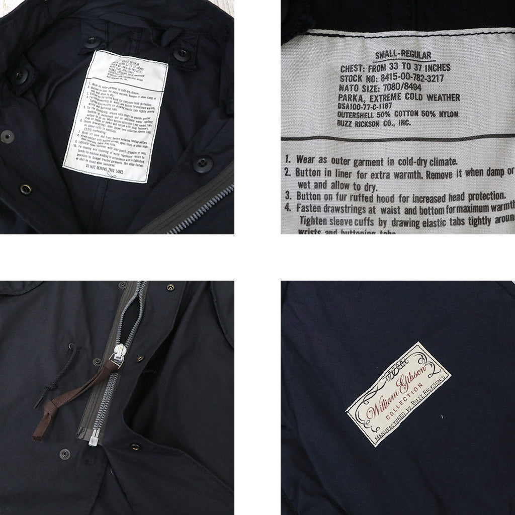 BUZZ RICKSON’S WILLOAM GIBSON COLLECTION『BLACK HOOD,EXTREME COLD WEATHER M-65(NO HOOD)』