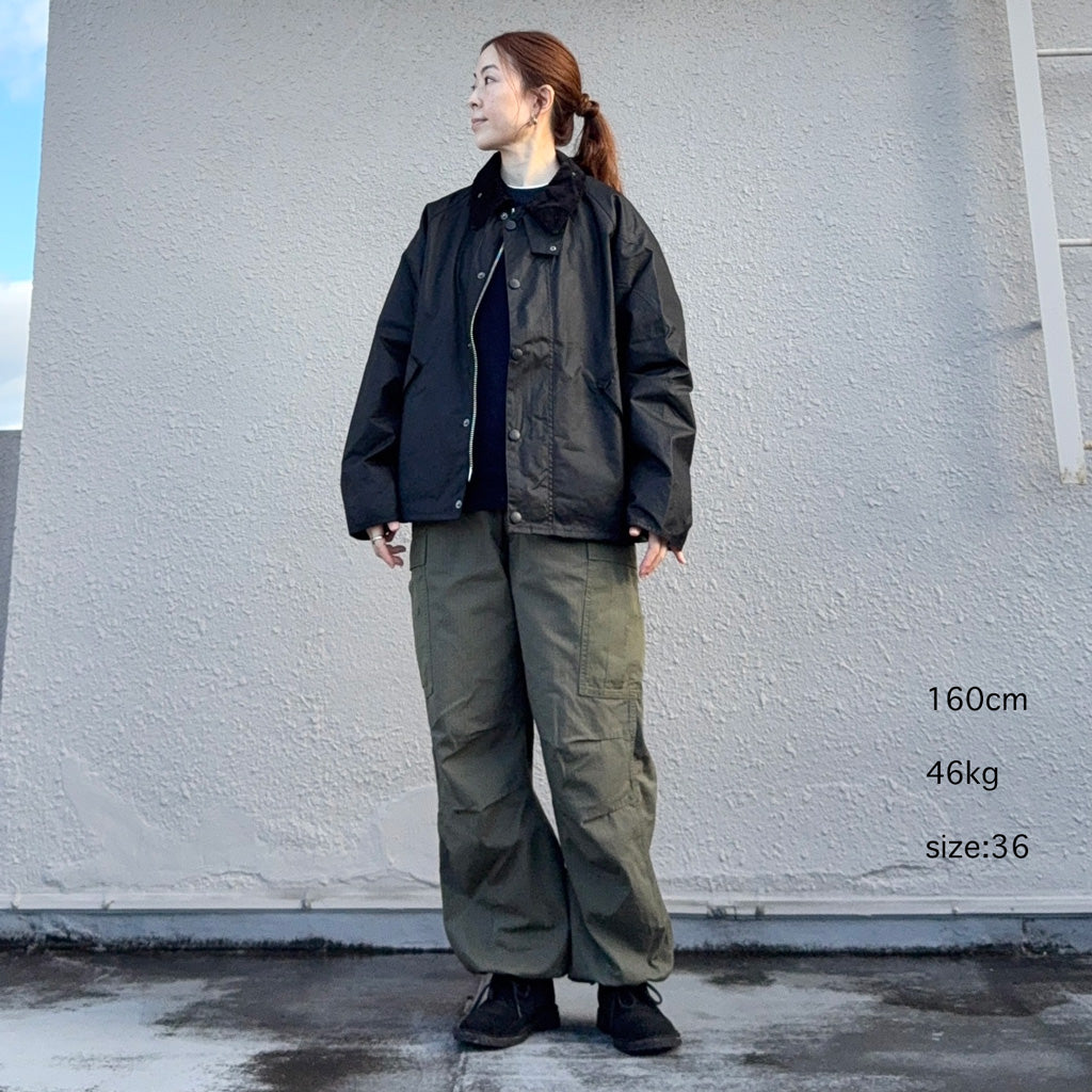 Barbour : OS TRANSPORT WAX (BLACK)