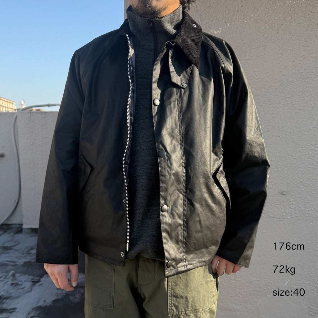 Barbour : OS TRANSPORT WAX (BLACK)