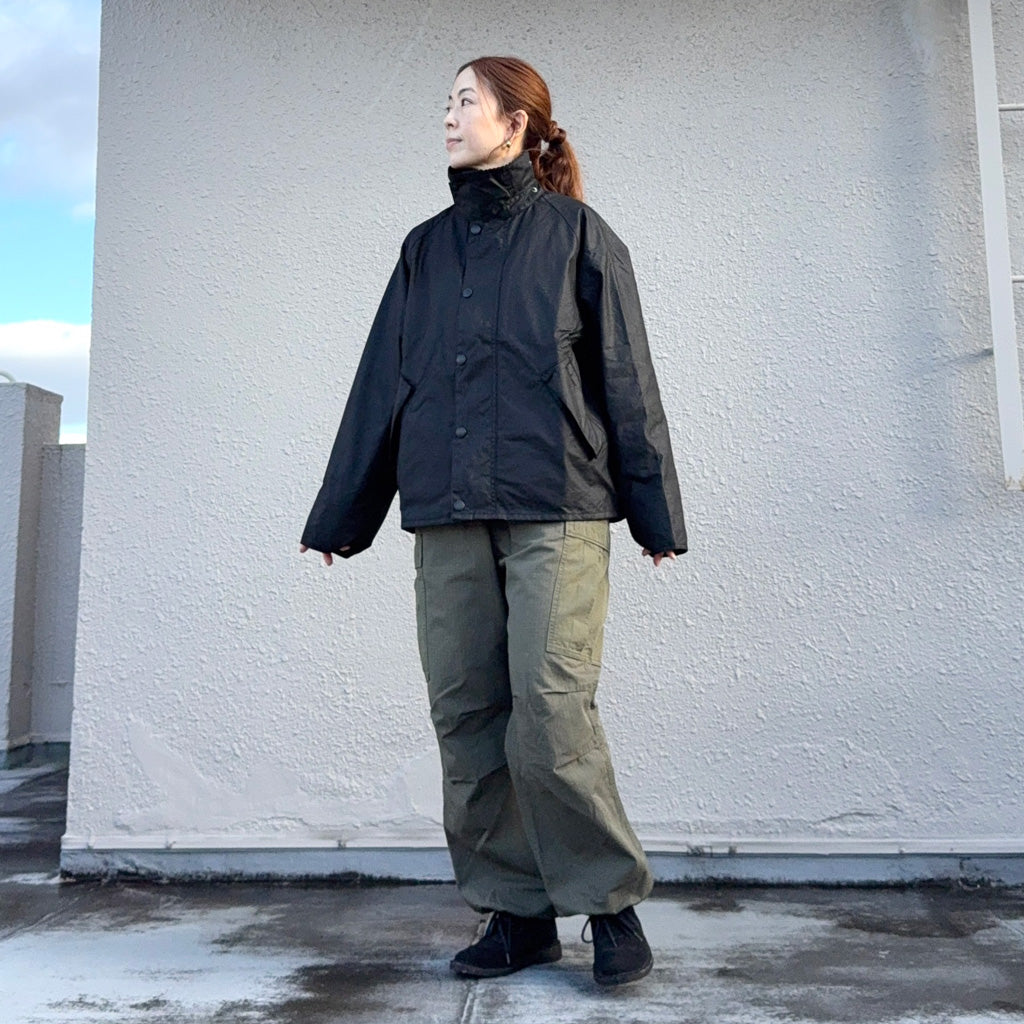 Barbour : OS TRANSPORT WAX (BLACK)
