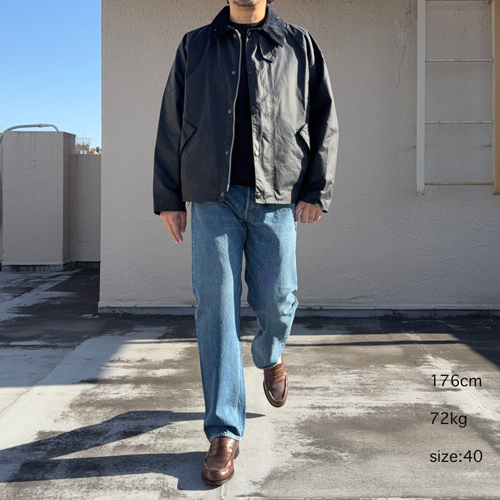 Barbour : OS TRANSPORT WAX (NAVY)